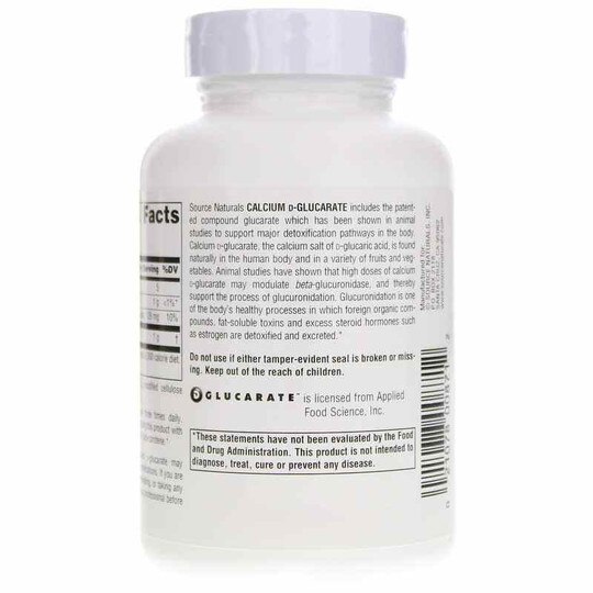 Calcium D-Glucarate 500 Mg, SNN